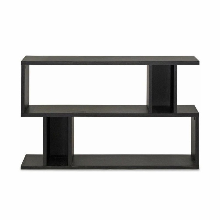 Bookcases * | Baxton Studio Goodwin 2, Level Dark Brown Modern Bookshelf