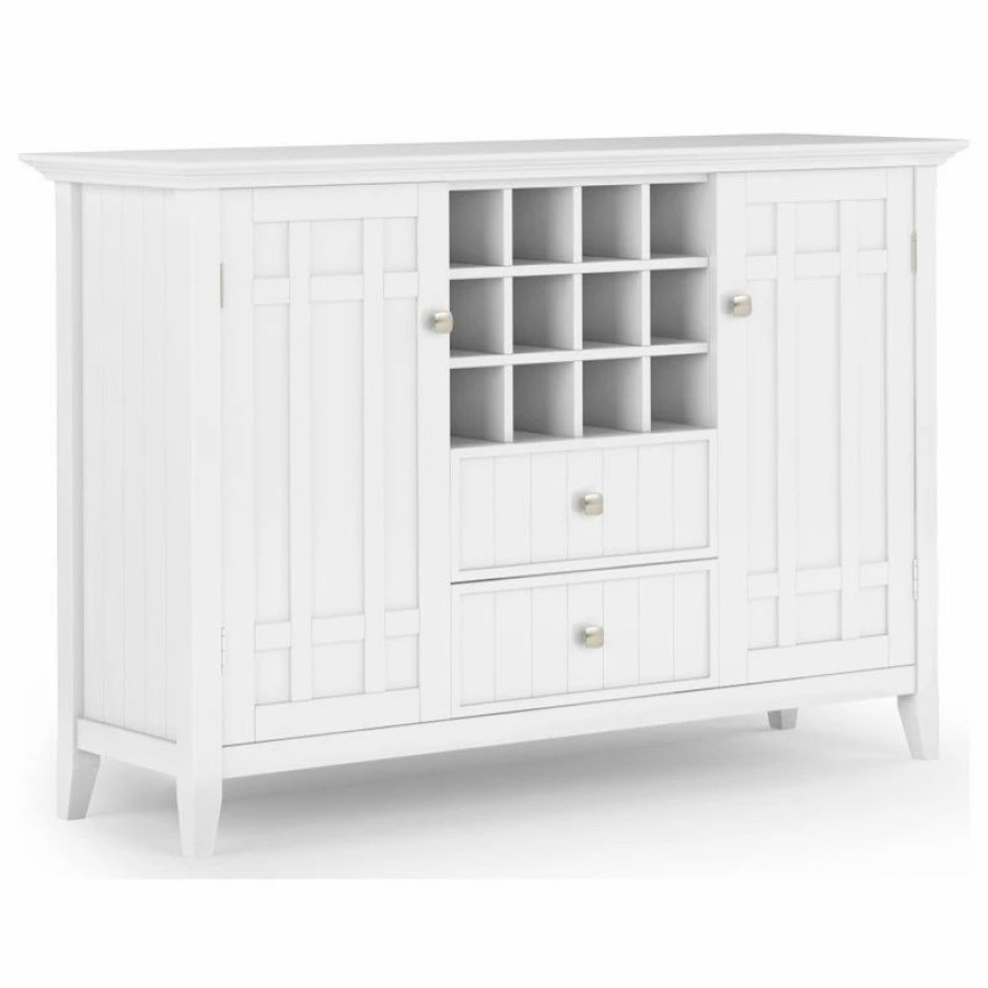 Buffets & Sideboards * | Simpli Home Ltd. Bedford Sideboard Buffet And Wine Rack