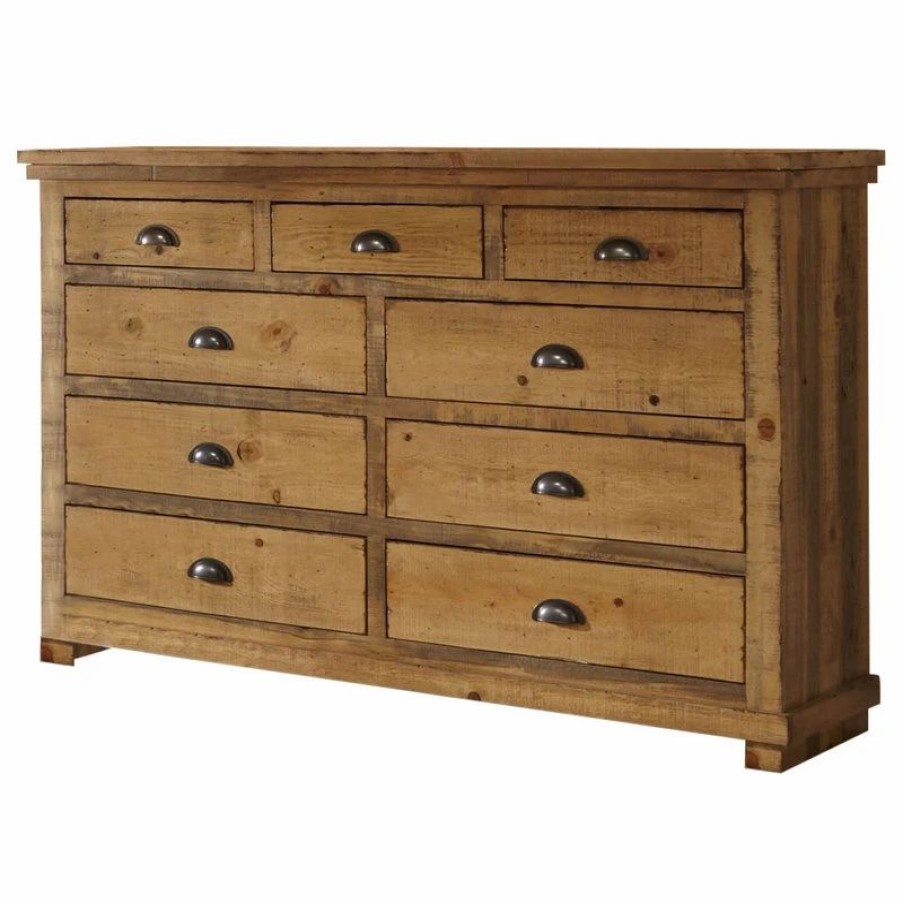 Dressers * | Progressive Furniture Willow Dresser, Distressed Pine, Without Mirror