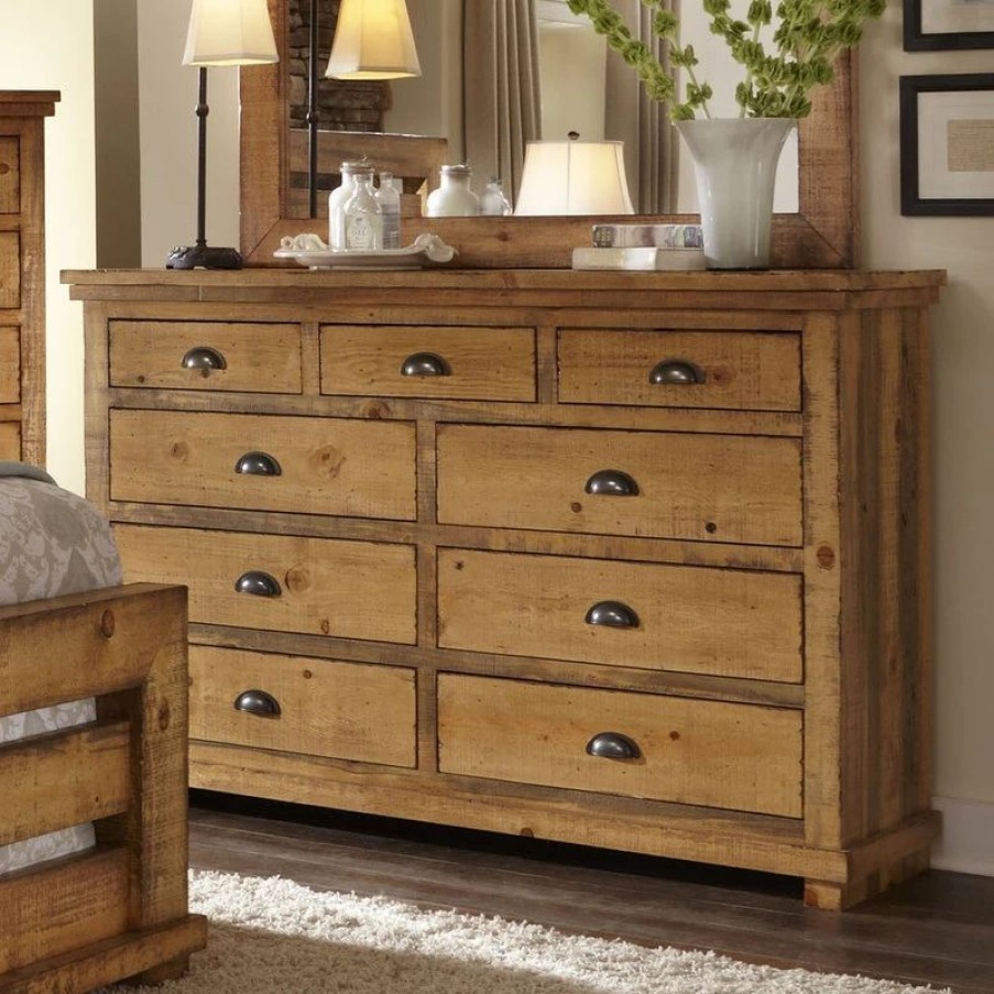 Dressers * | Progressive Furniture Willow Dresser, Distressed Pine, Without Mirror