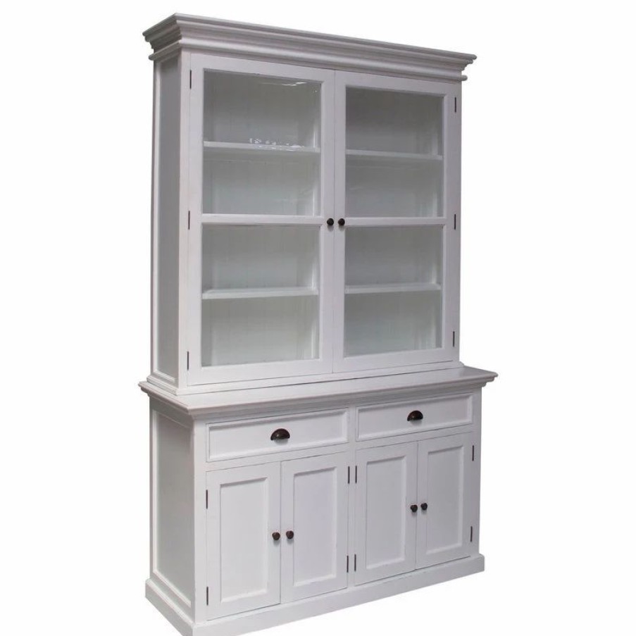 China Cabinets & Hutches * | Novasolo Halifax Glass-Display Hutch Unit