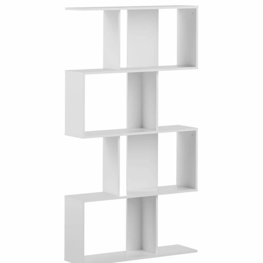 Bookcases * | Symbiosis Sigma Bookcase, White