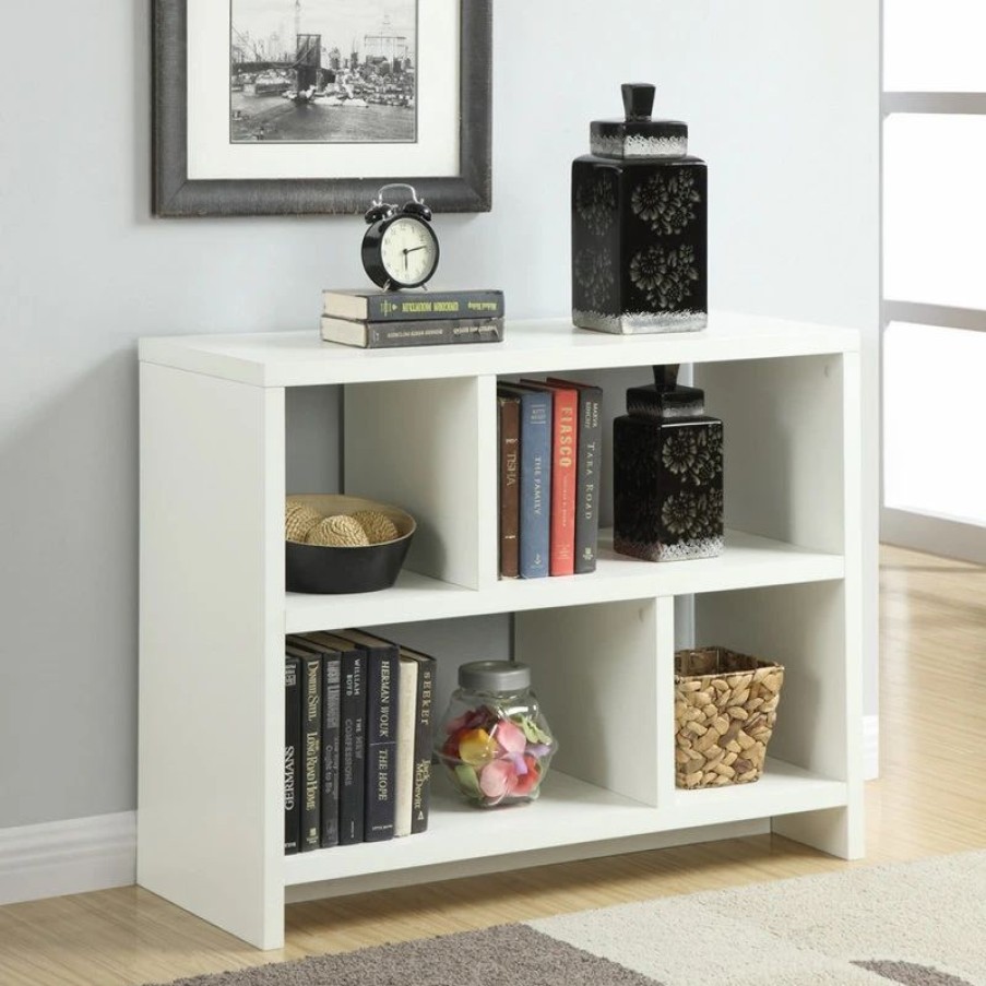 Bookcases * | Convenience Concepts Northfield Console 3 Tier Bookcase With White R4-0118