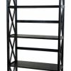 Bookcases * | Casual Home Montego Bookcase, Black, 5 Shelf