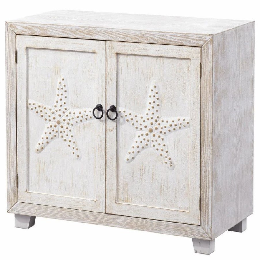 Accent Chests & Cabinets * | Coast To Coast Imports, Llc Coast To Coast Imports Stars Of The Sea Two Tone Two Door Cabinet