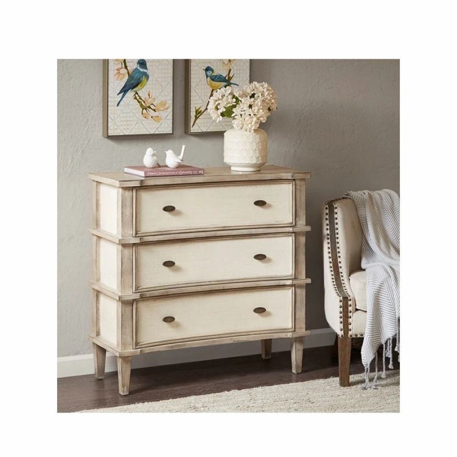 Accent Chests & Cabinets * | Gwg Outlet Madison Park Alcott Mdf And Wood Chest In Natural, Cream Finish Mp130-0276