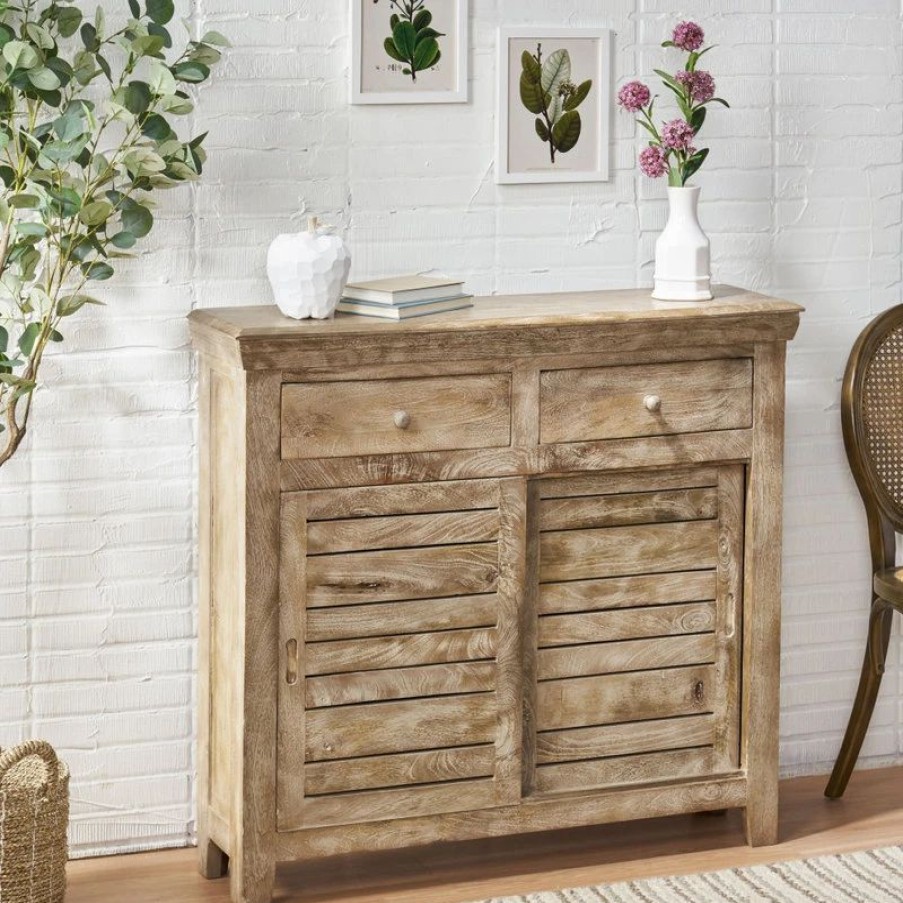 Accent Chests & Cabinets * | Gdfstudio Gatsby Mango Wood Cabinet