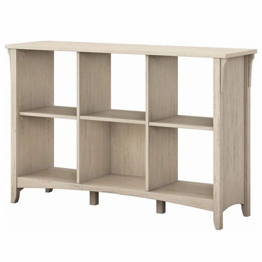 Bookcases * | Bush Business Furniture Salinas 6 Cube Organizer In Antique White Engineered Wood