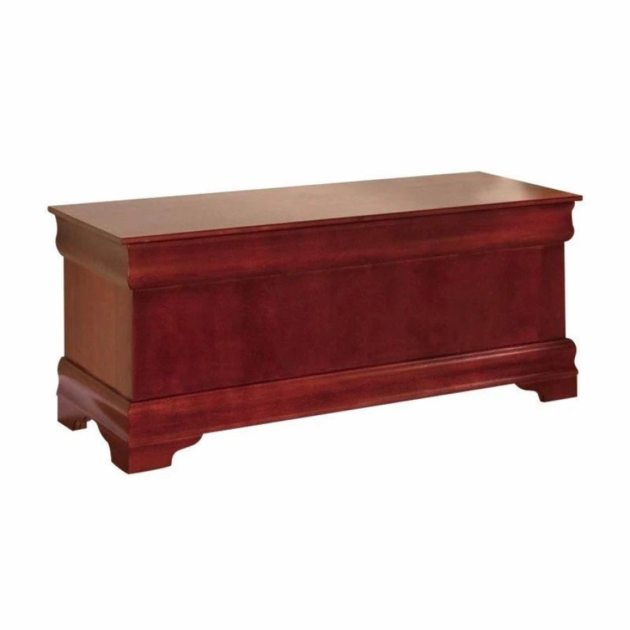 Accent Chests & Cabinets * | Bowery Hill Cedar Blanket Chest In Warm Brown