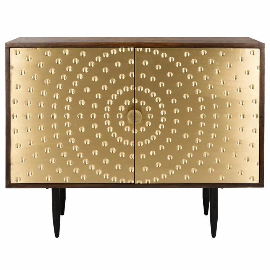 Buffets & Sideboards * | Safavieh Dessaray Brass Sideboard