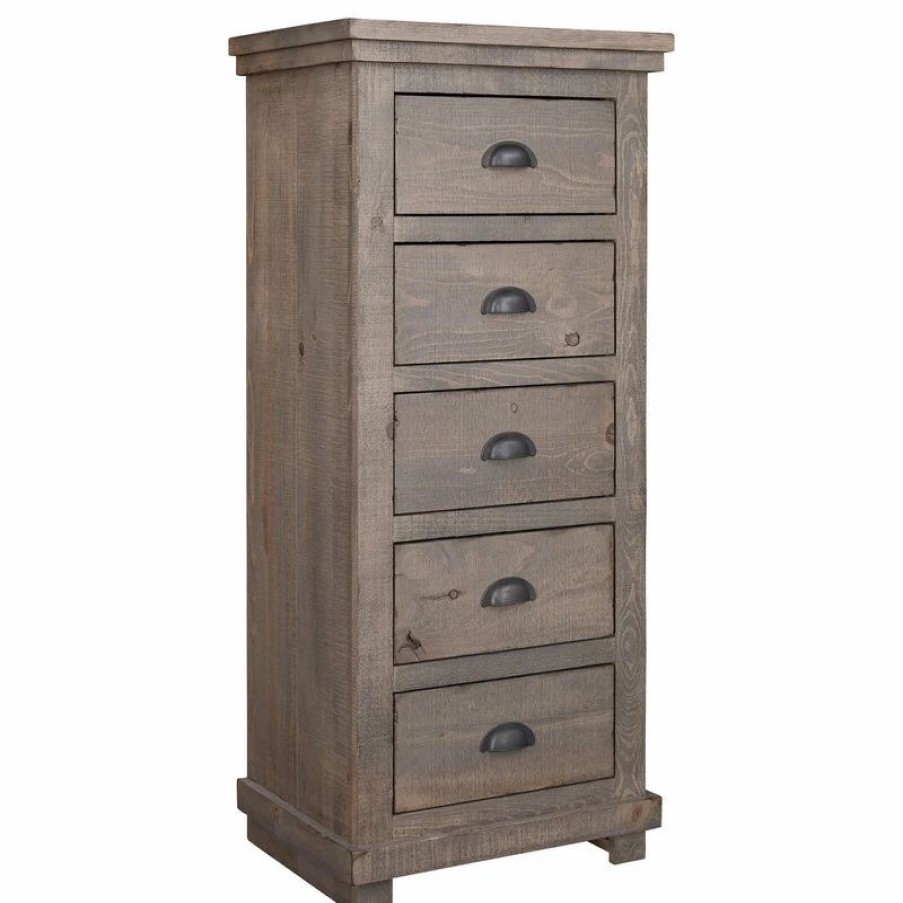 Accent Chests & Cabinets * | Progressive Furniture Willow Lingerie Chest, Weathered Gray