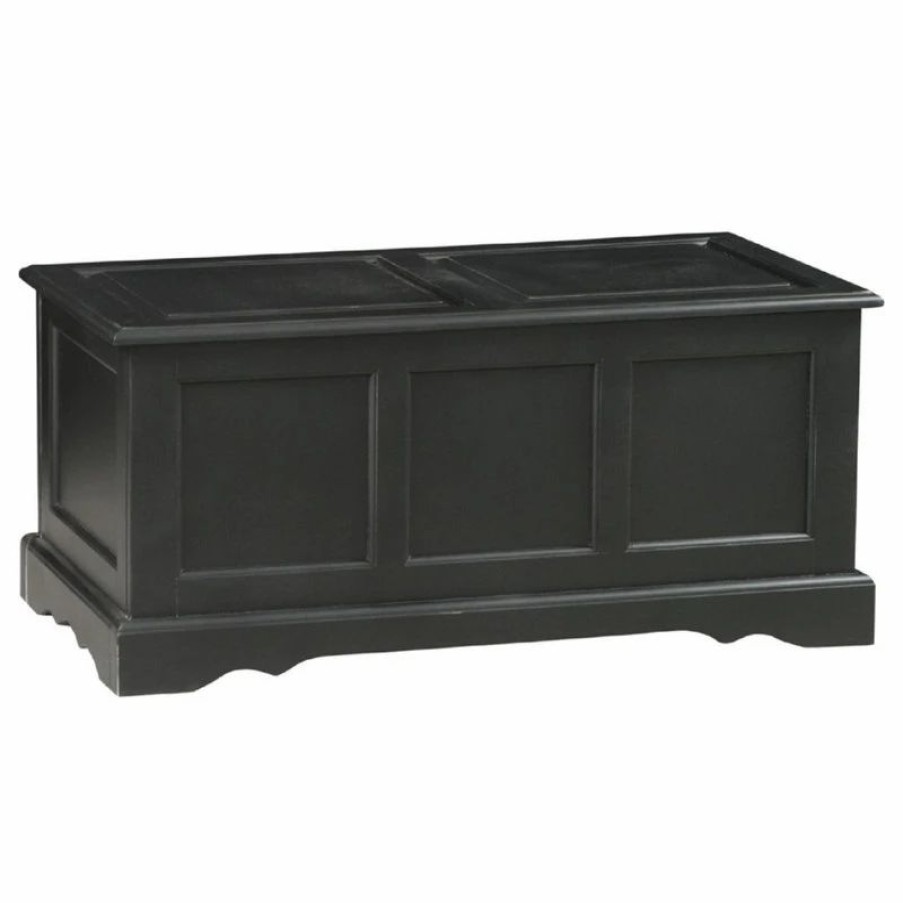 Accent Chests & Cabinets * | Carolina Classics Camden Blanket Chest, Antique Black