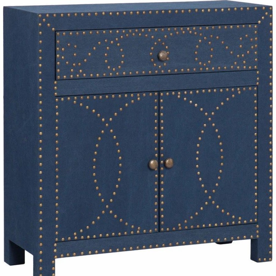 Accent Chests & Cabinets * | Sei Furniture Florian Double-Door Cabinet, Navy