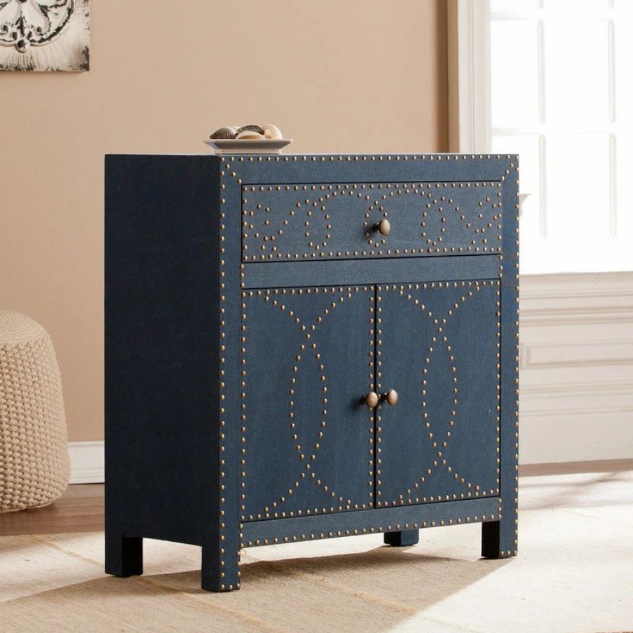 Accent Chests & Cabinets * | Sei Furniture Florian Double-Door Cabinet, Navy