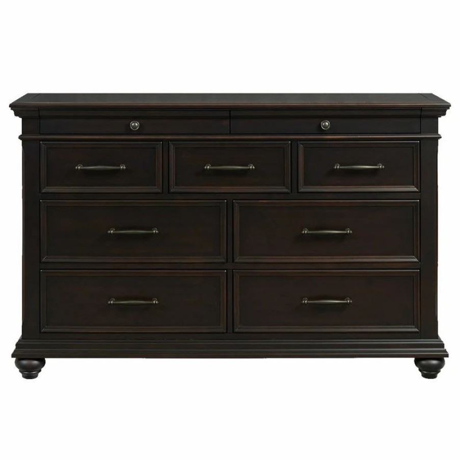 Dressers * | Picket House Brooks 9 Drawer Dresser, Black