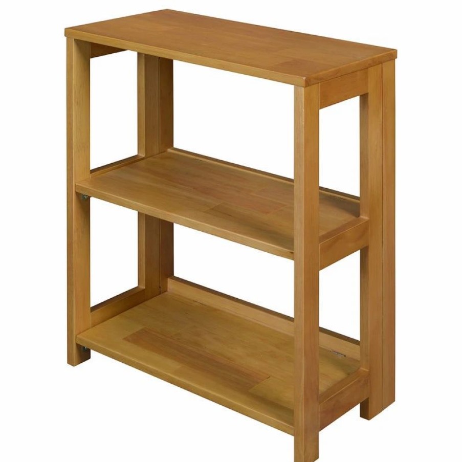 Bookcases * | Regency Flip Flop 29 High Deskside Folding Bookcase, Medium Oak