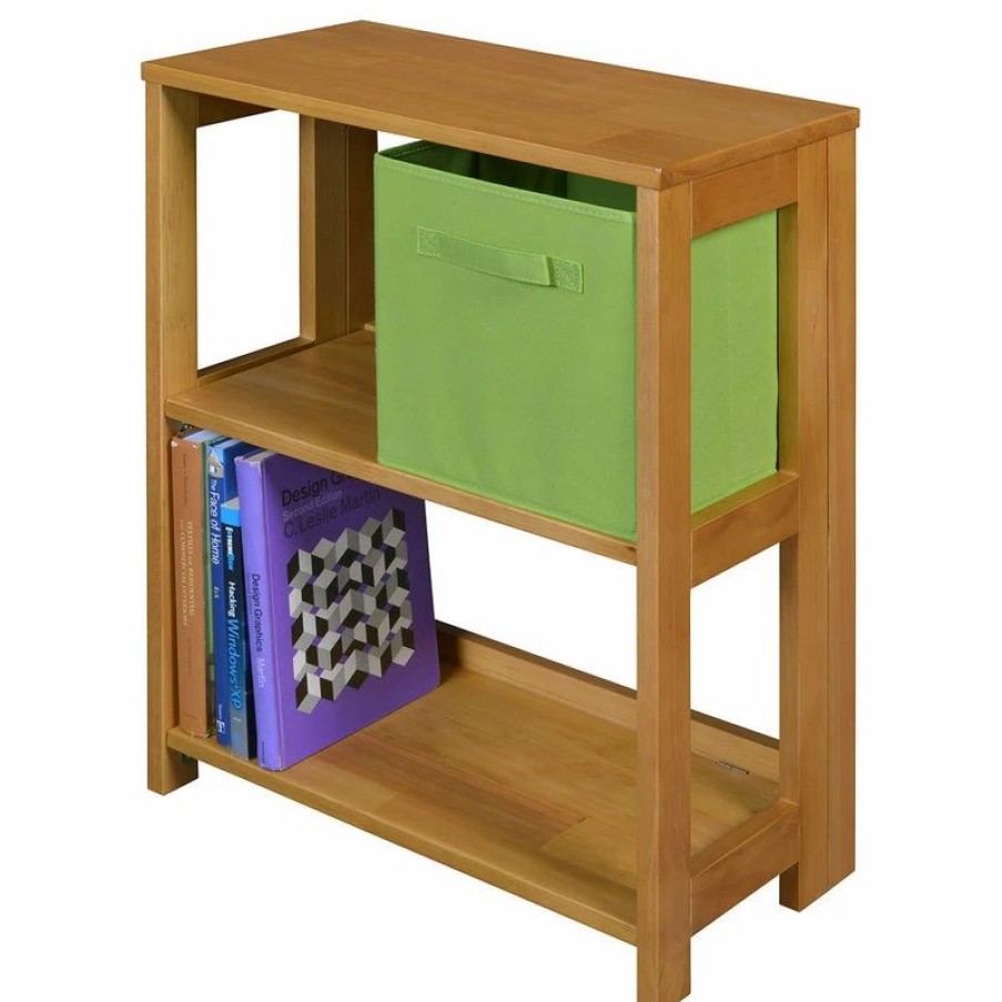 Bookcases * | Regency Flip Flop 29 High Deskside Folding Bookcase, Medium Oak