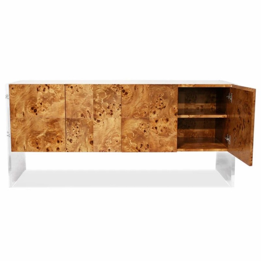 Buffets & Sideboards * | Jonathan Adler Bond Credenza, Burled Mappa