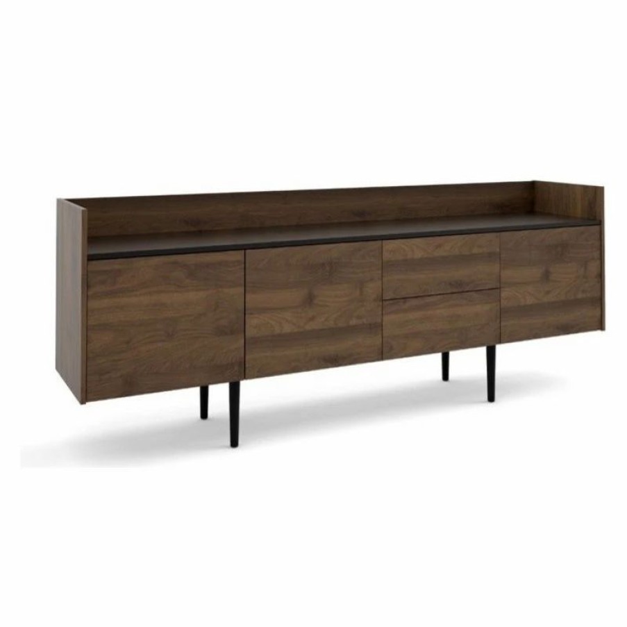 Buffets & Sideboards * | Atlin Designs Engineered Wood 2 Drawer And 3 Door Sideboard In Brown