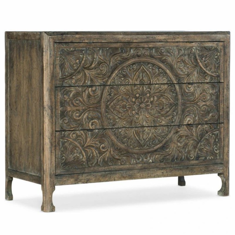 Accent Chests & Cabinets * | Hooker Furniture Living Room La Grange Lockhart Three-Drawer Accent Chest