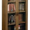 Bookcases * | Ameriwood Home 4-Shelf Glass Door Barrister Bookcase In Inspire Cherry