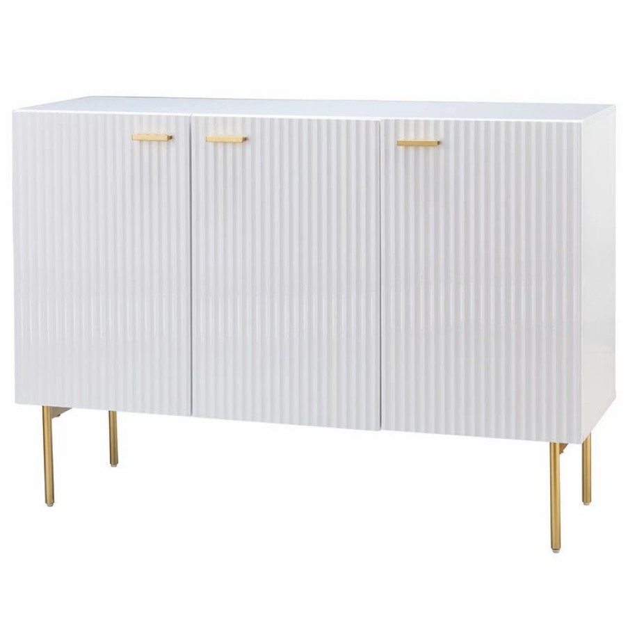 Buffets & Sideboards * | Karat Home 47 W Sideboard, White