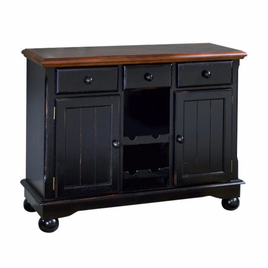 Buffets & Sideboards * | Yale A-America British Isles Server, Oak-Black