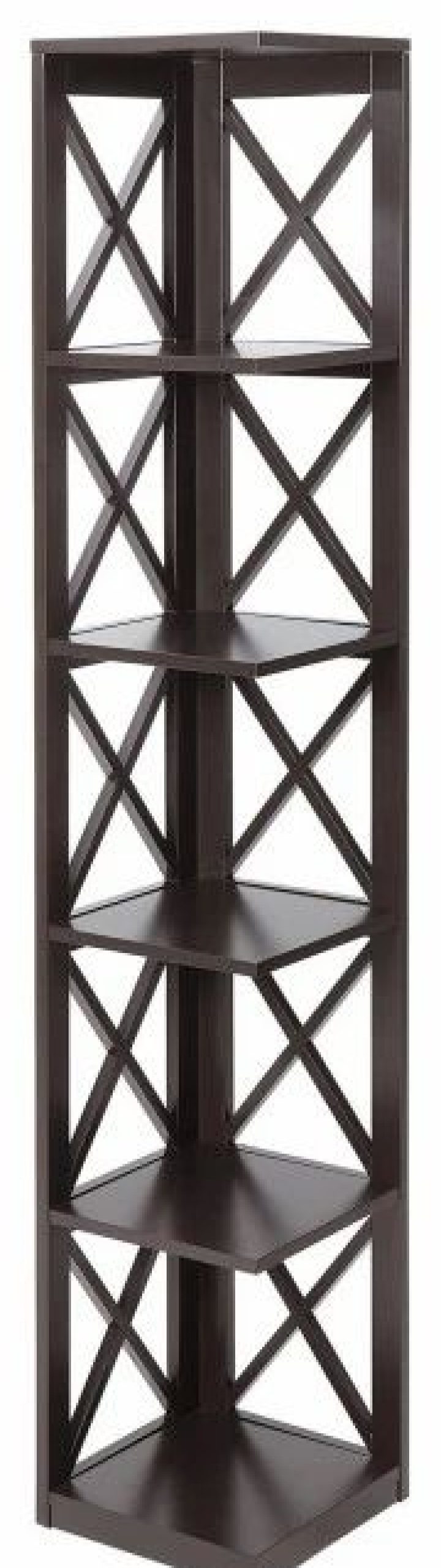 Bookcases * | Convenience Concepts Oxford 5 Tier Corner Bookcase