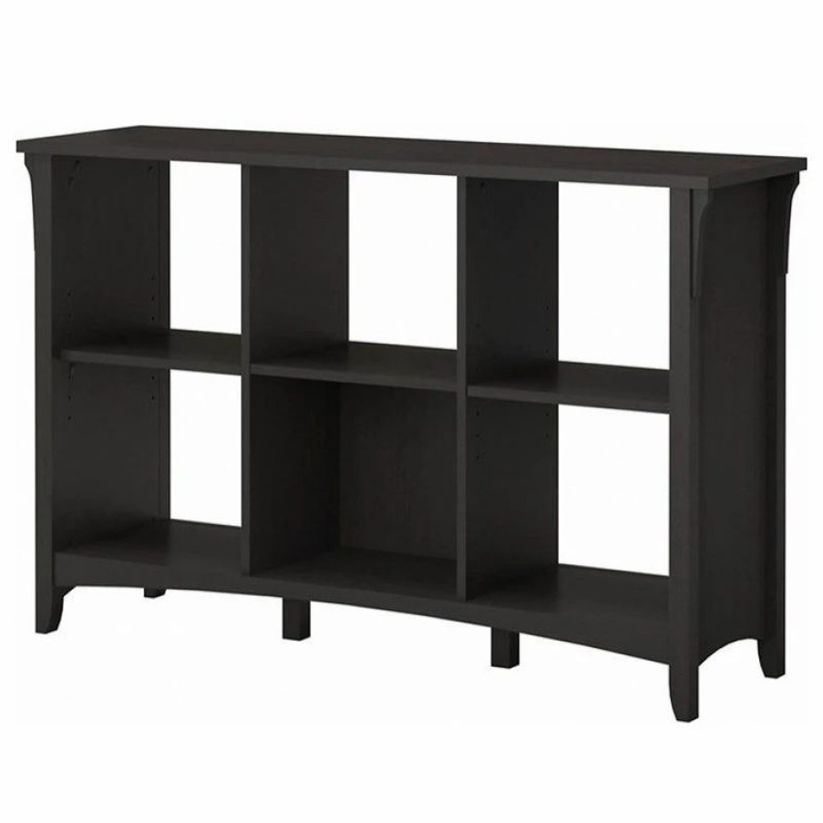 Bookcases * | Bush Business Furniture Bush Furniture Salinas 6 Cube Organizer In Vintage Black