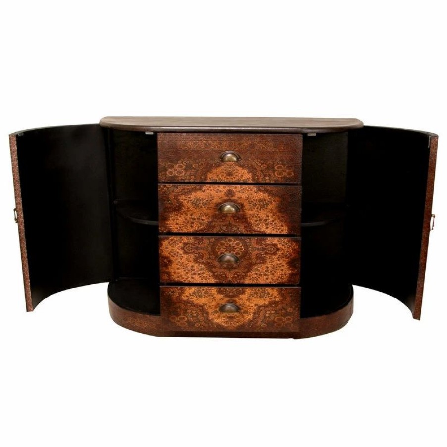 Buffets & Sideboards * | Oriental Furniture Olde-Worlde European Four Drawer Credenza