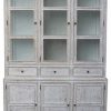 China Cabinets & Hutches * | Noir Colonial White Wash Hutch Garm119Wh