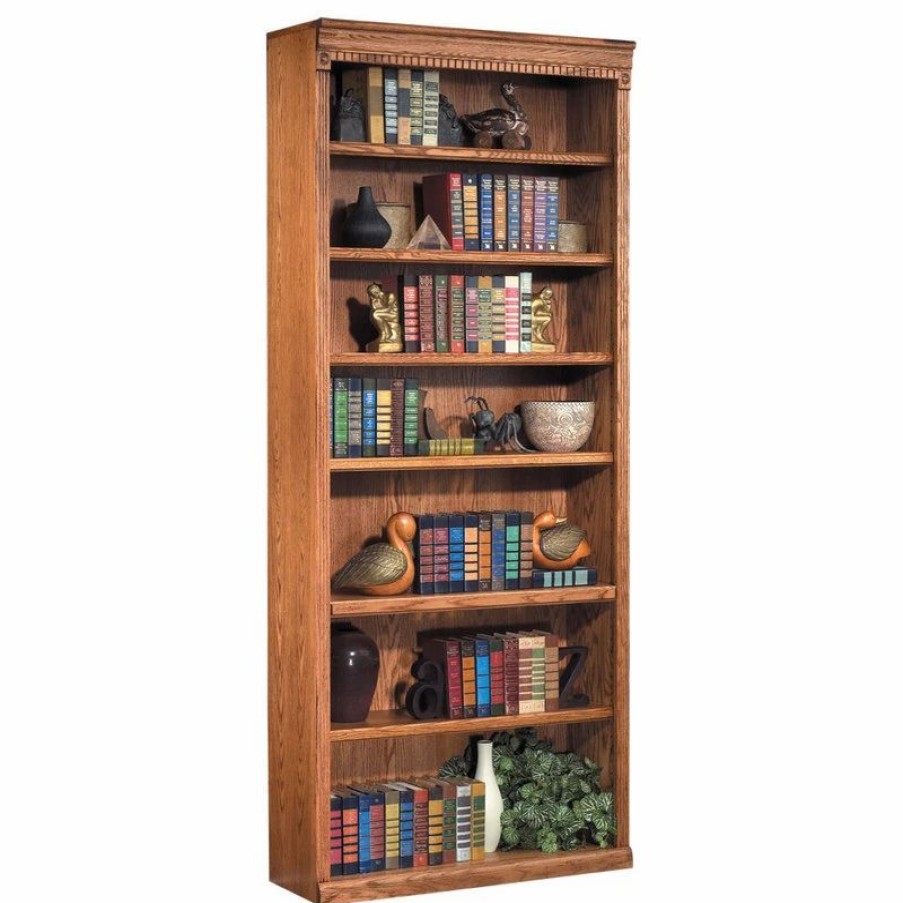 Bookcases * | Martin Furniture Huntington Oxford 84 Open Bookcase (Wheat)