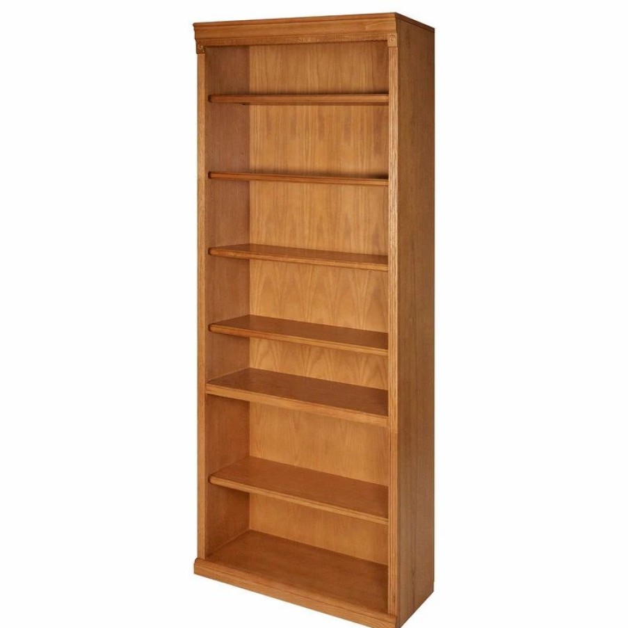 Bookcases * | Martin Furniture Huntington Oxford 84 Open Bookcase (Wheat)