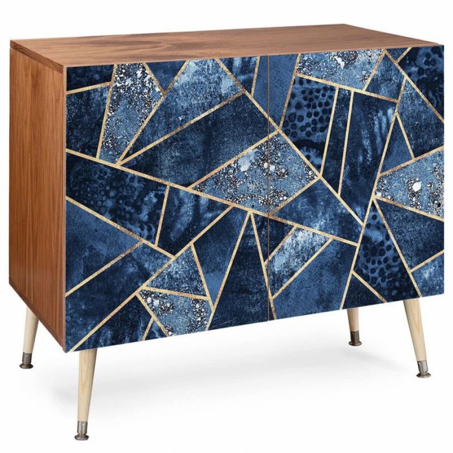 Buffets & Sideboards * | Deny Designs Elisabeth Fredriksson Blue Stone Credenza, 38 X20