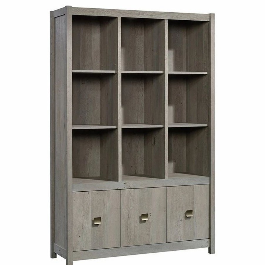 Bookcases * | Sauder Cannery Bridge Engineered Wood 9-Cubby Bookcase In Mystic Oak