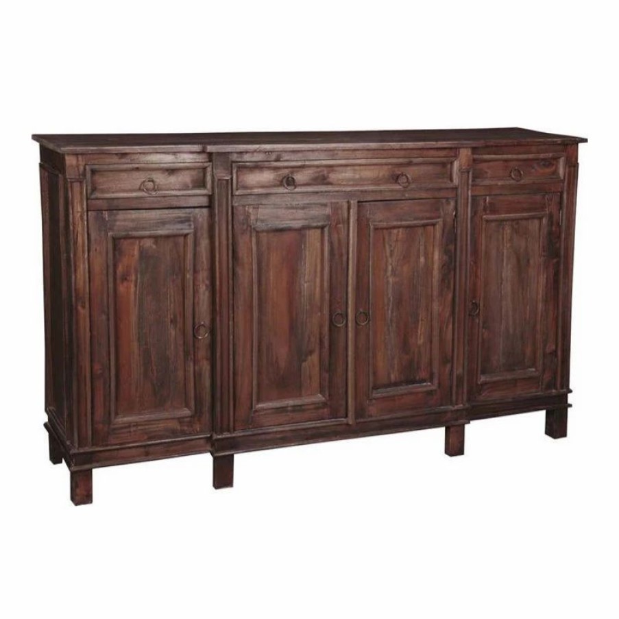 Buffets & Sideboards * | Sunset Trading Cottage Farmhouse Wood Sideboard In Raftwood Brown