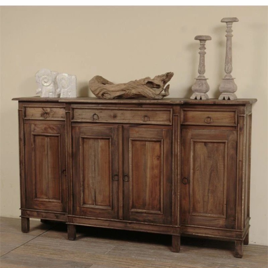 Buffets & Sideboards * | Sunset Trading Cottage Farmhouse Wood Sideboard In Raftwood Brown