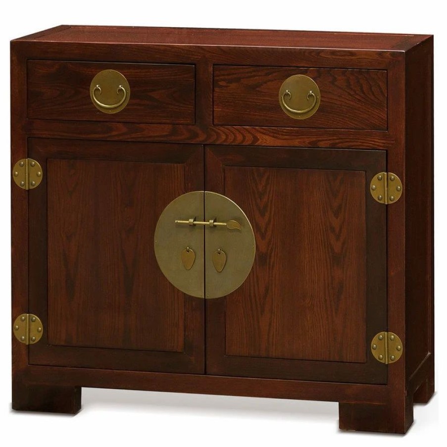 Accent Chests & Cabinets * | China Furniture And Arts Elmwood Ming Cabinet, Mahogany