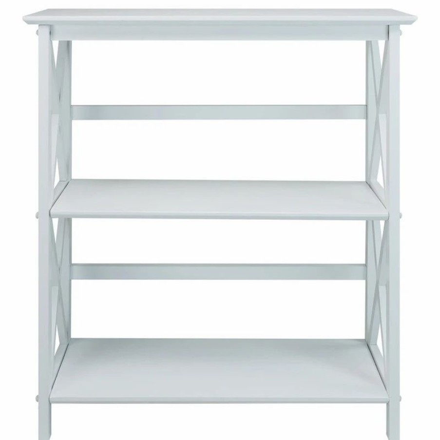 Bookcases * | Casual Home Montego 3-Shelf Bookcase, White