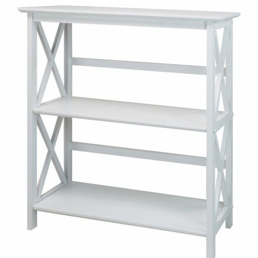 Bookcases * | Casual Home Montego 3-Shelf Bookcase, White