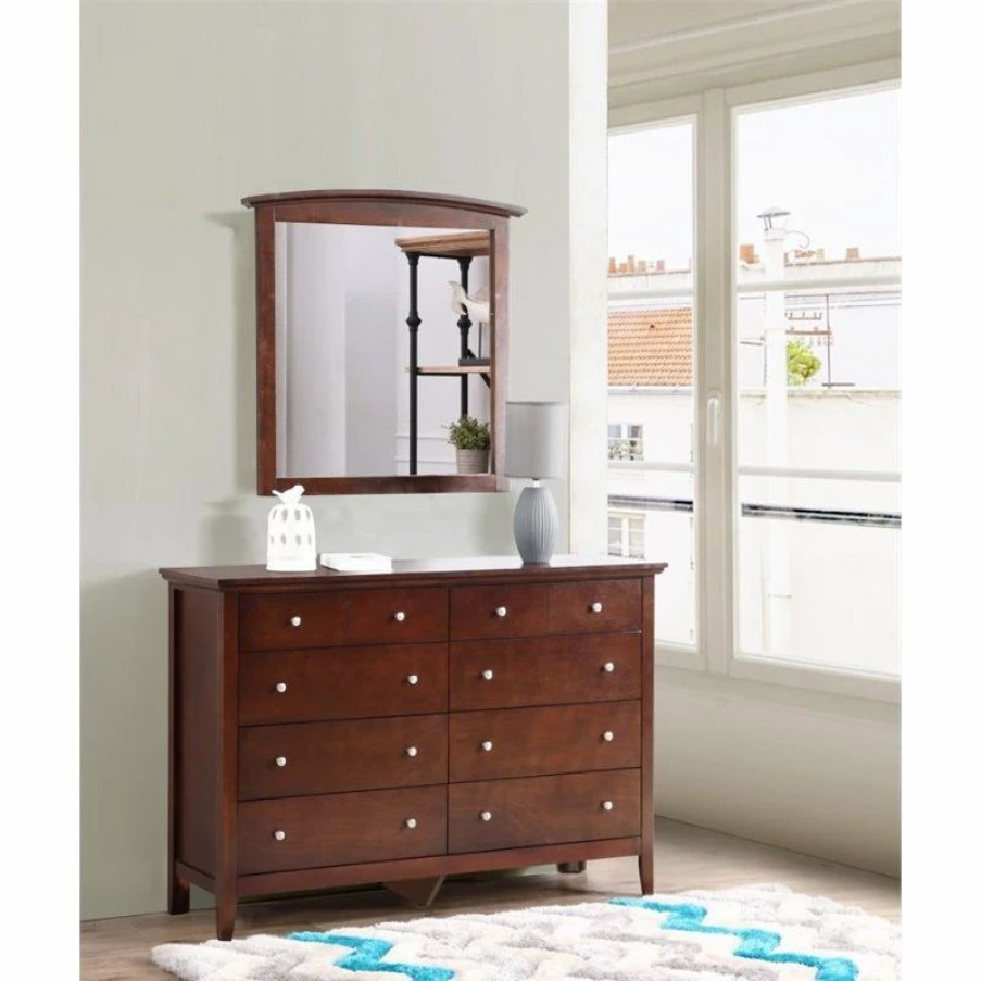 Dressers * | Glory Furniture Hammond 8 Drawer Dresser In Cappuccino