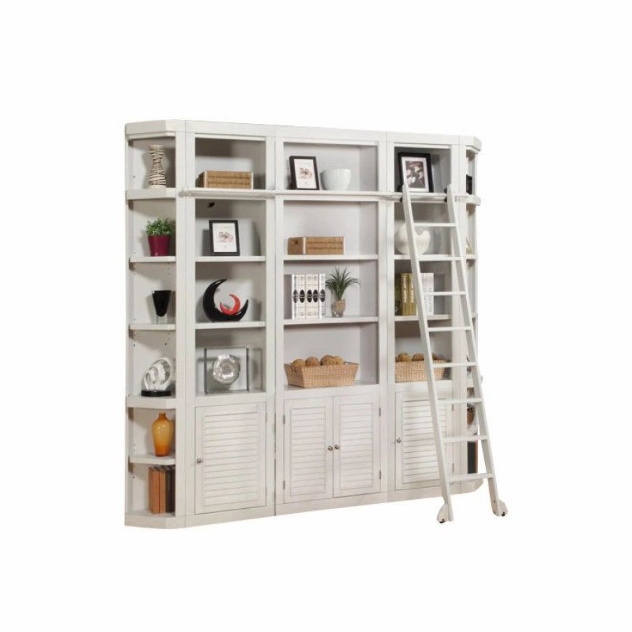 Bookcases * | Parker House, Boca Library Wall Bookcase, Cottage White