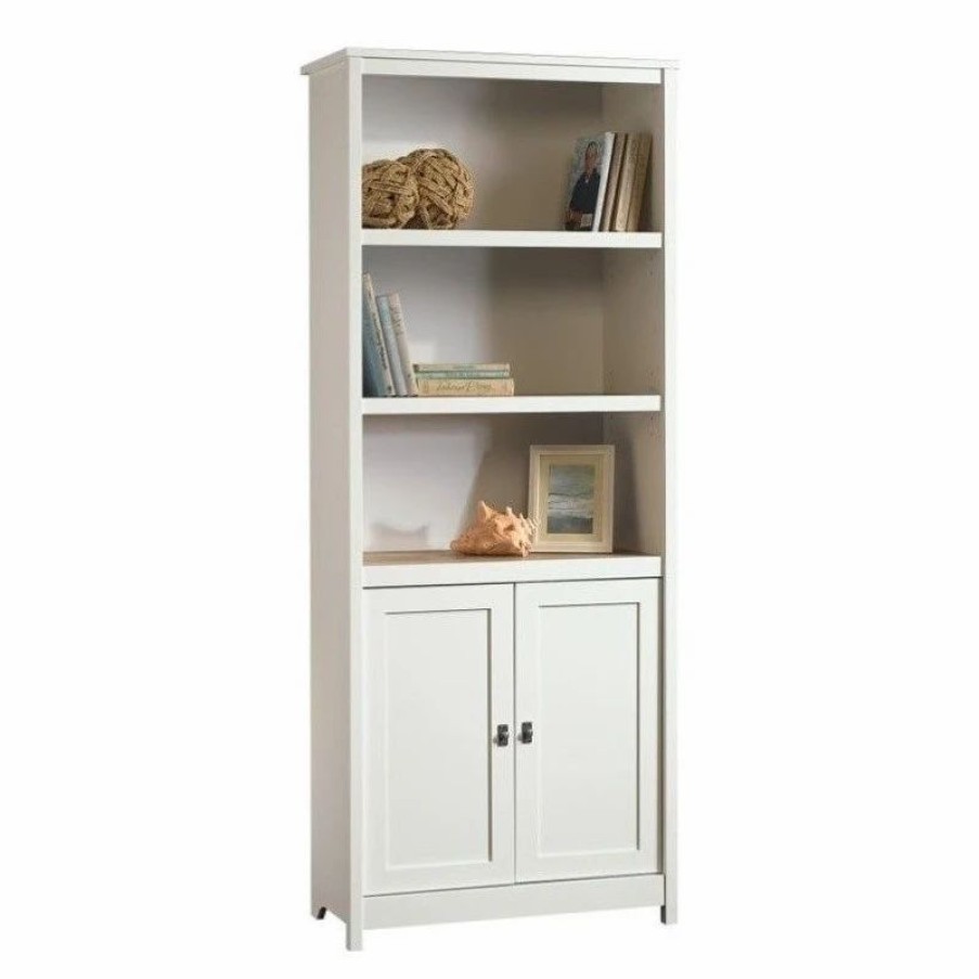 Bookcases * | Scranton & Co 3 Shelf Bookcase In Soft White