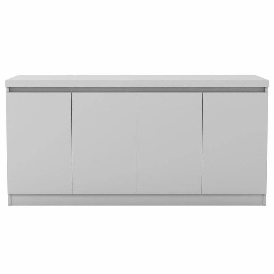 Buffets & Sideboards * | Manhattan Comfort Viennese Sideboard, White Gloss