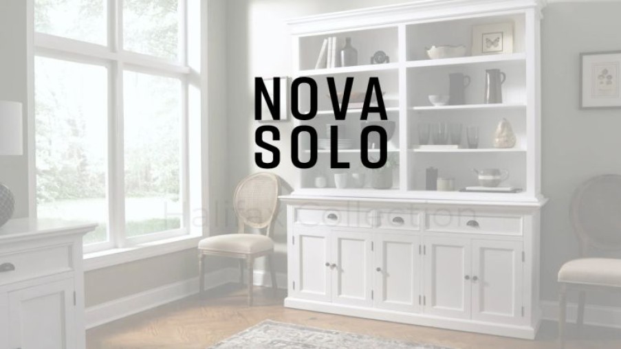 Bookcases * | Novasolo Halifax Hutch Bookcase 5 Doors 3 Drawers