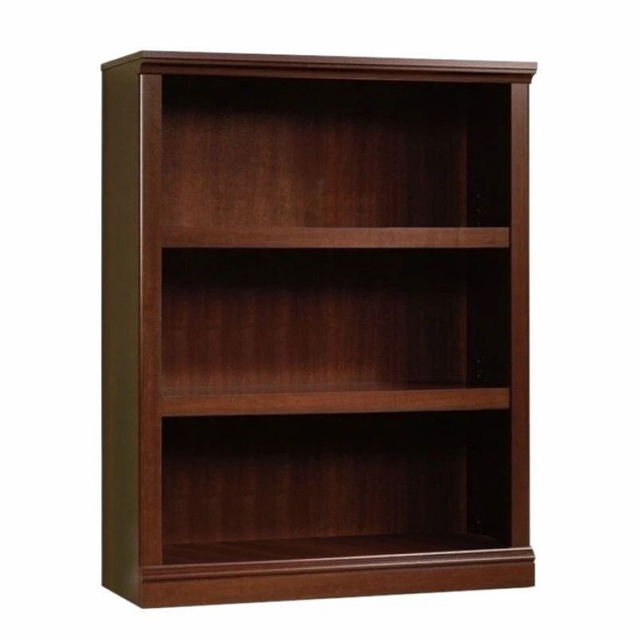 Bookcases * | Pemberly Row 3 Shelf Bookcase In Select Cherry