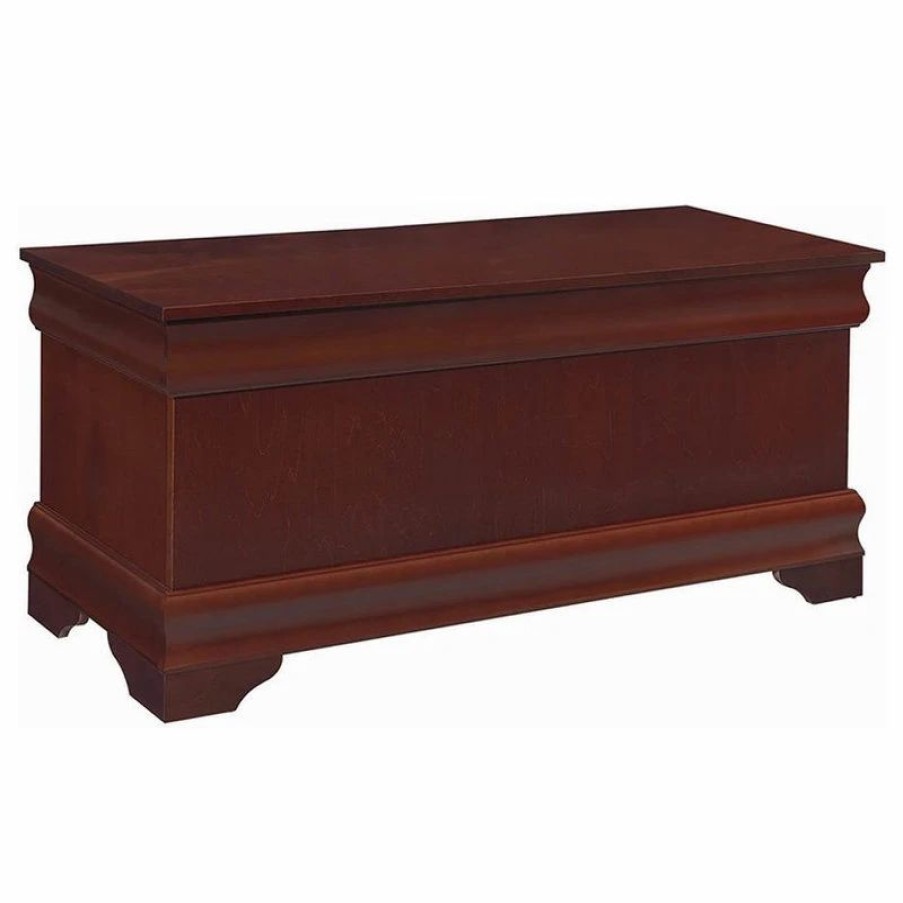 Accent Chests & Cabinets * | Coaster Home Furnishings Coaster Louis Philippe Cedar Blanket Chest In Warm Brown