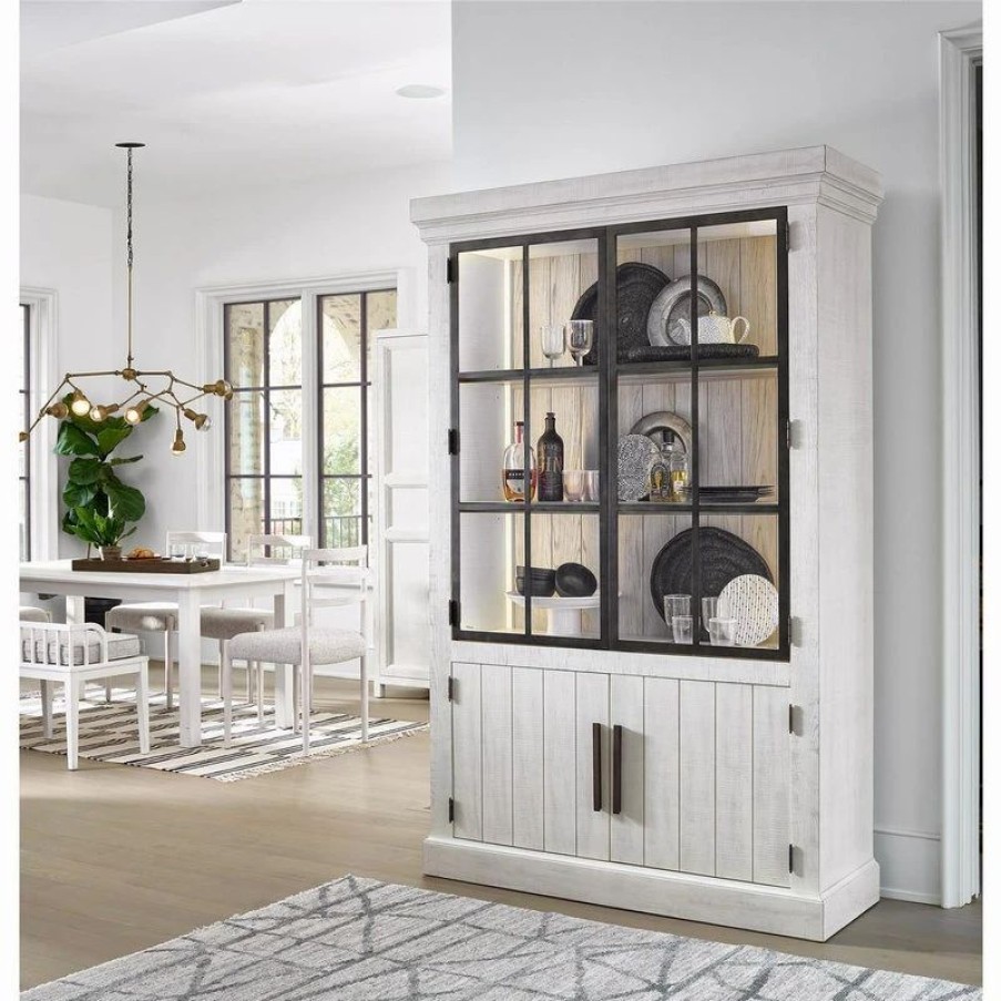 China Cabinets & Hutches * | Universal Furniture Company Modern Farmhouse Huntley Display Cabinet