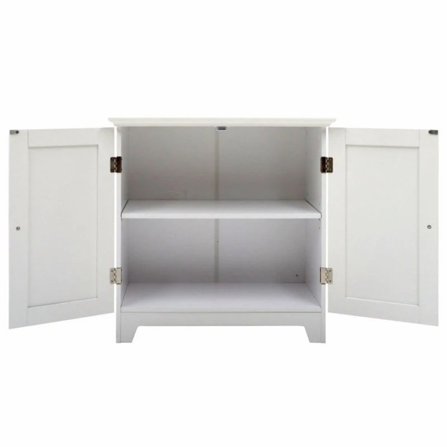 Accent Chests & Cabinets * | W. C. Redmon Co Shaker Style Double Door Cabinet, White