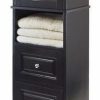 China Cabinets & Hutches * | Pemberly Row Tall Cabinet With Glass Door And Drawer In Black Finish